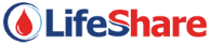 LIFESHARE BLOOD CENTER logo